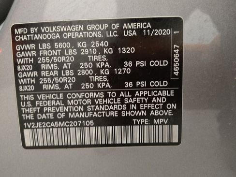 Used 2021 Volkswagen Atlas Cross Sport SE image 33