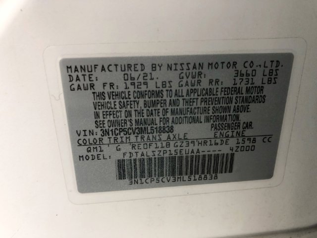 Used 2021 Nissan Kicks SV FWD image 47