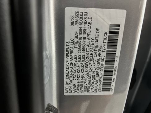 Used 2023 Honda Ridgeline Sport image 99