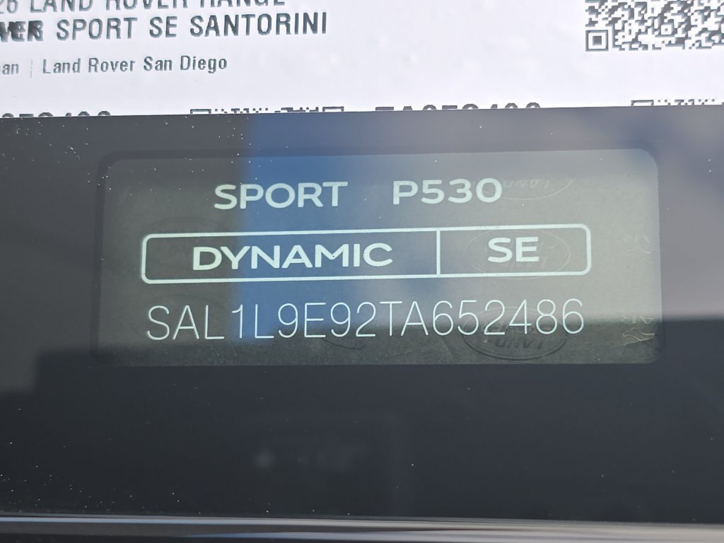 New 2026 Land Rover Range Rover Sport Dynamic SE AWD/4WD image 37