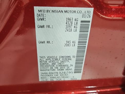 New 2026 Nissan Altima 2.5 SV FWD image 27
