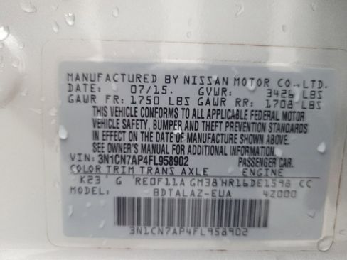 Used 2015 Nissan Versa S Plus FWD image 33