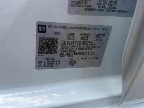 Certified 2025 Chevrolet Silverado 1500 Custom Trail Boss AWD/4WD image 26