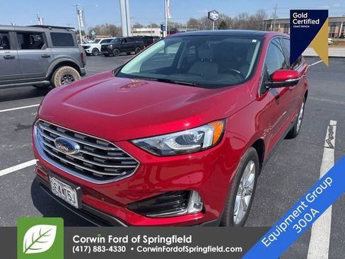 Used 2021 Ford Edge Titanium w/ Class II Trailer Tow Package image 2