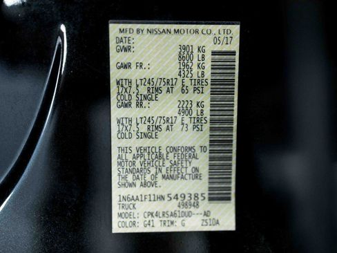 Used 2017 Nissan Titan S image 84