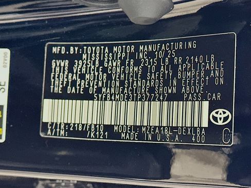 Used 2026 Toyota Corolla LE image 12