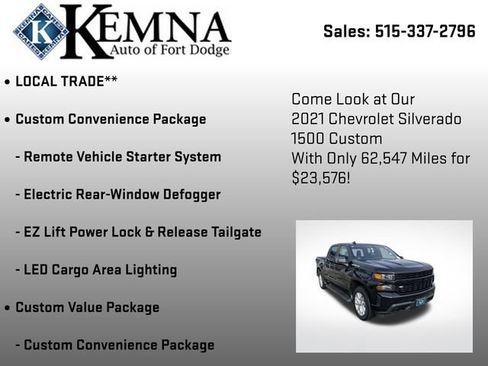 Used 2021 Chevrolet Silverado 1500 Custom image 7