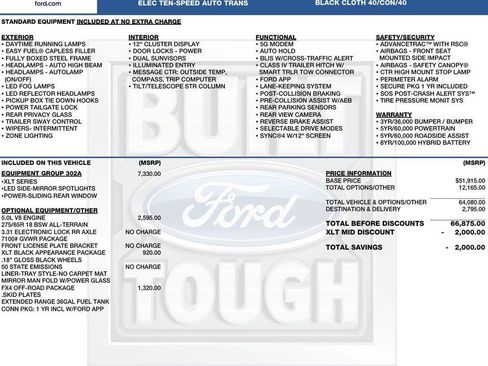 New 2026 Ford F150 XLT w/ Equipment Group 302A MID AWD/4WD image 2