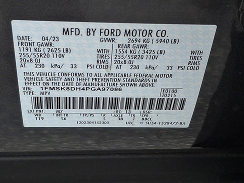 Certified 2023 Ford Explorer XLT w/ Equipment Group 202A image 29