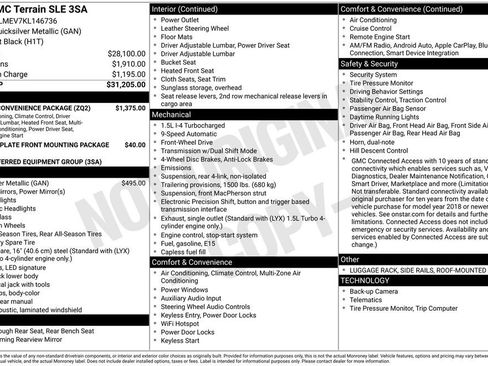 Used 2019 GMC Terrain SLE w/ Driver Convenience Package image 15