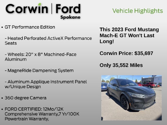 Certified 2023 Ford Mustang Mach-E GT w/ GT Performance Edition AWD/4WD image 6