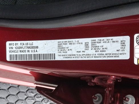 Used 2022 RAM 1500 Laramie w/ Sport Appearance Package image 26