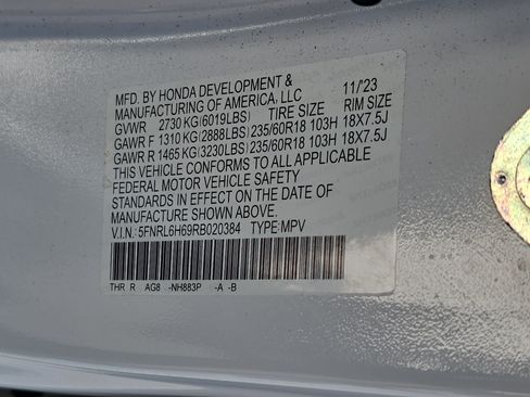 Certified 2024 Honda Odyssey EX-L image 37