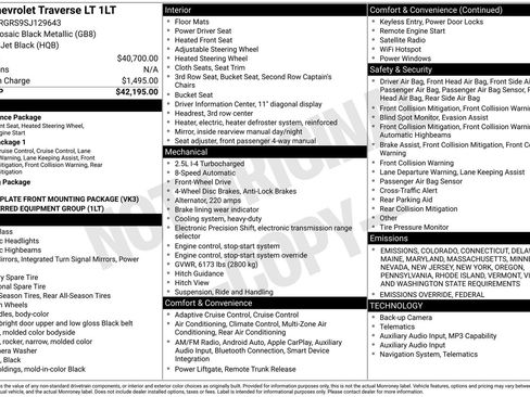 Used 2025 Chevrolet Traverse LT image 13