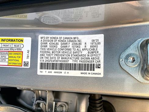 Certified 2026 Honda Civic Sport image 14