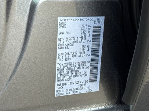 New 2026 Nissan Frontier Pro-X w/ Pro-X Convenience Package image 32