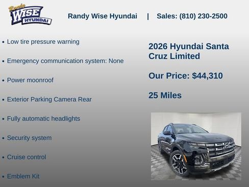 New 2026 Hyundai Santa Cruz Limited AWD/4WD image 10