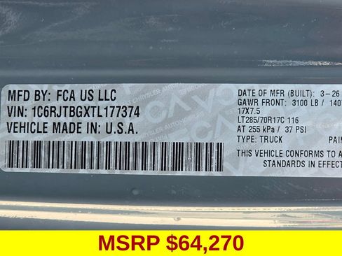 New 2026 Jeep Gladiator Rubicon AWD/4WD image 42