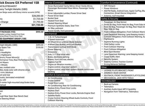 Certified 2026 Buick Encore GX Preferred w/ Comfort Package AWD/4WD image 5