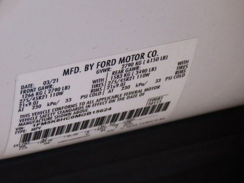 Used 2021 Ford Explorer Platinum w/ Equipment Group 601A image 32