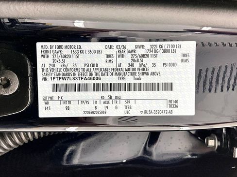 Certified 2026 Ford F150 Platinum w/ Equipment Group 702A High AWD/4WD image 36
