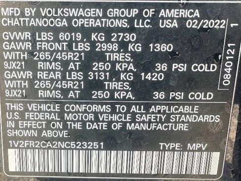 Used 2022 Volkswagen Atlas SEL Premium image 20