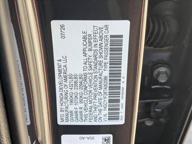 New 2026 Honda Accord LX image 15