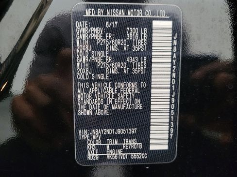 Used 2018 Nissan Armada SL RWD image 33
