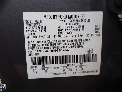 Used 2022 Ford Explorer Timberline AWD/4WD image 32