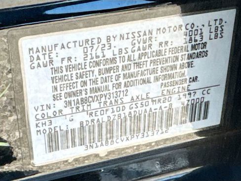 Used 2023 Nissan Sentra SV w/ All-Weather Package FWD image 30
