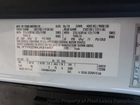 Used 2018 Ford Transit 250 148 Low Roof RWD image 14