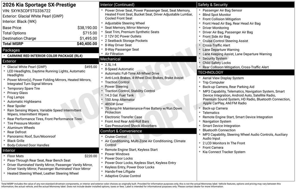 Used 2026 Kia Sportage SX AWD/4WD image 49