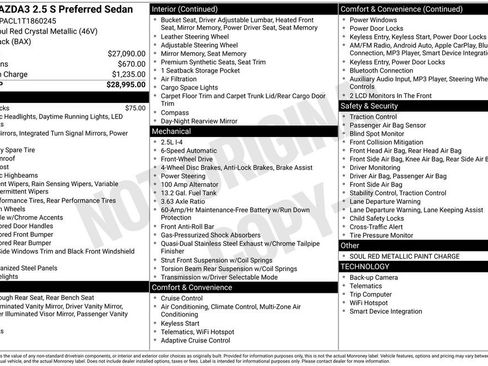 Used 2026 MAZDA MAZDA3 2.5 S Sedan w/ Preferred Pkg FWD image 3