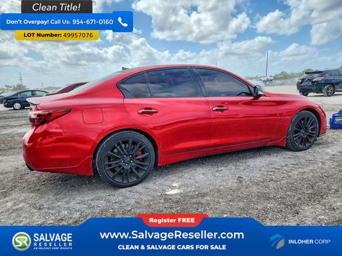 Used 2018 INFINITI Q50 Red Sport 400 w/ Sensory Package (Sport) image 4