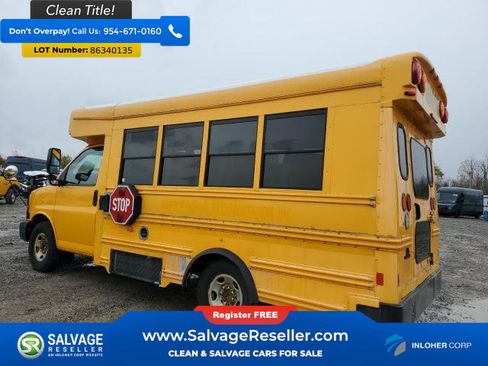 Used 2014 Chevrolet Express 3500 w/ School Bus Package RWD image 3