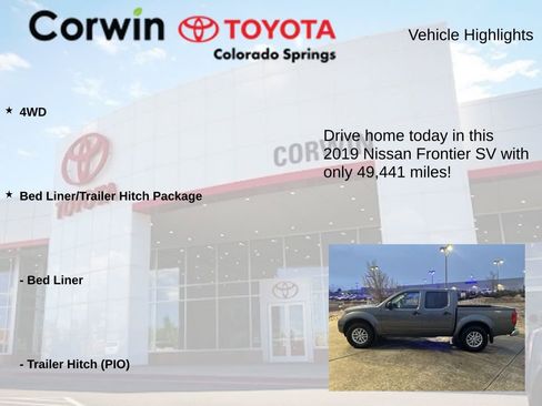 Used 2019 Nissan Frontier SV image 6