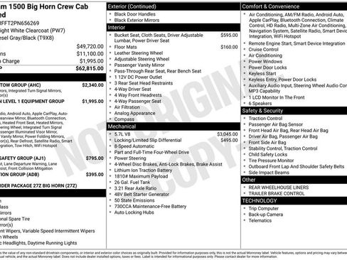 Used 2023 RAM 1500 Big Horn w/ Trailer Tow Group image 52