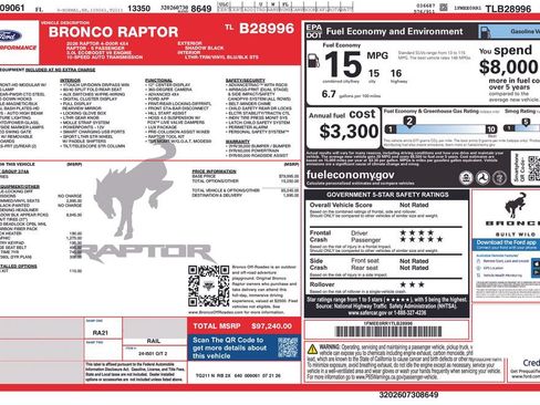 New 2026 Ford Bronco Raptor AWD/4WD image 6
