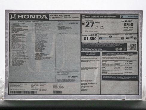 New 2026 Honda HR-V Sport image 15