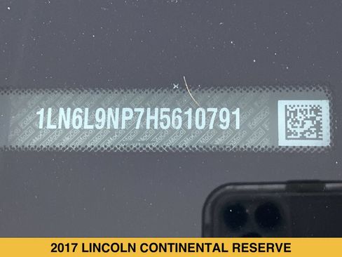 Used 2017 Lincoln Continental Reserve w/ Technology Package AWD/4WD image 16