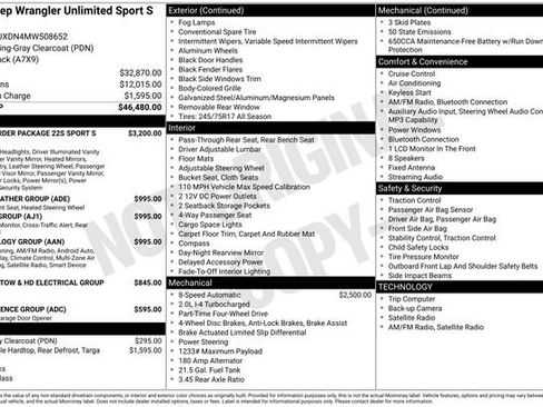 Used 2021 Jeep Wrangler Unlimited Sport image 27