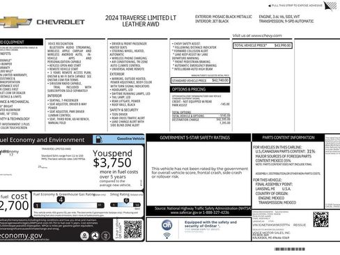 Used 2024 Chevrolet Traverse LT AWD/4WD image 10