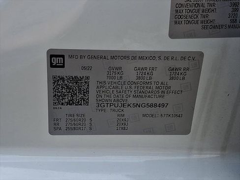 Used 2022 GMC Sierra 1500 Elevation AWD/4WD image 25