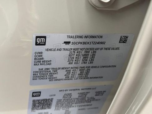 New 2026 Chevrolet Silverado 1500 Custom w/ Turbomax Blackout Package image 15