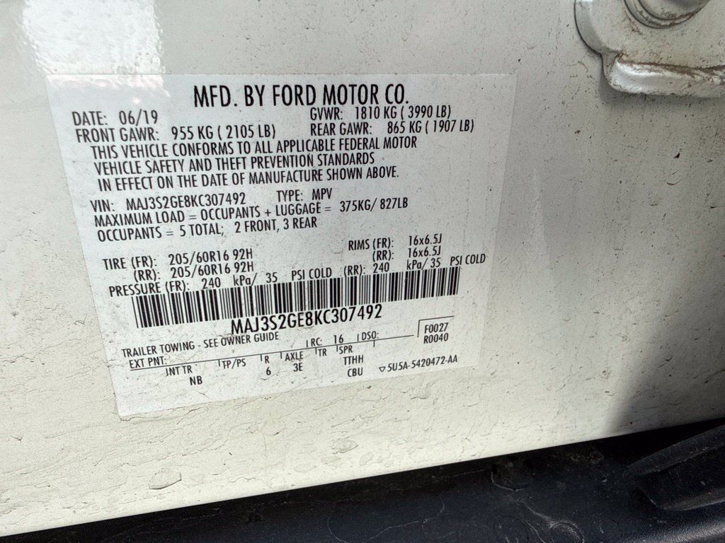 Used 2019 Ford EcoSport SE w/ SE Convenience Package FWD image 11