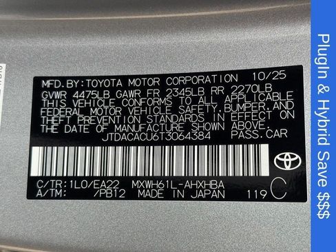 New 2026 Toyota Prius Plug-In Hybrid FWD image 20