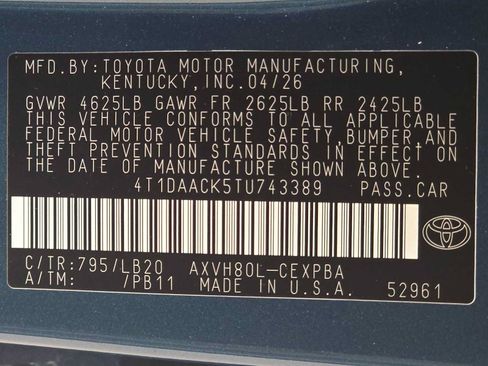 Certified 2026 Toyota Camry XSE FWD image 30