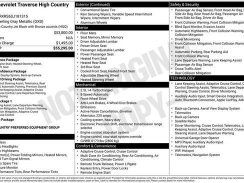 Used 2025 Chevrolet Traverse High Country FWD image 20