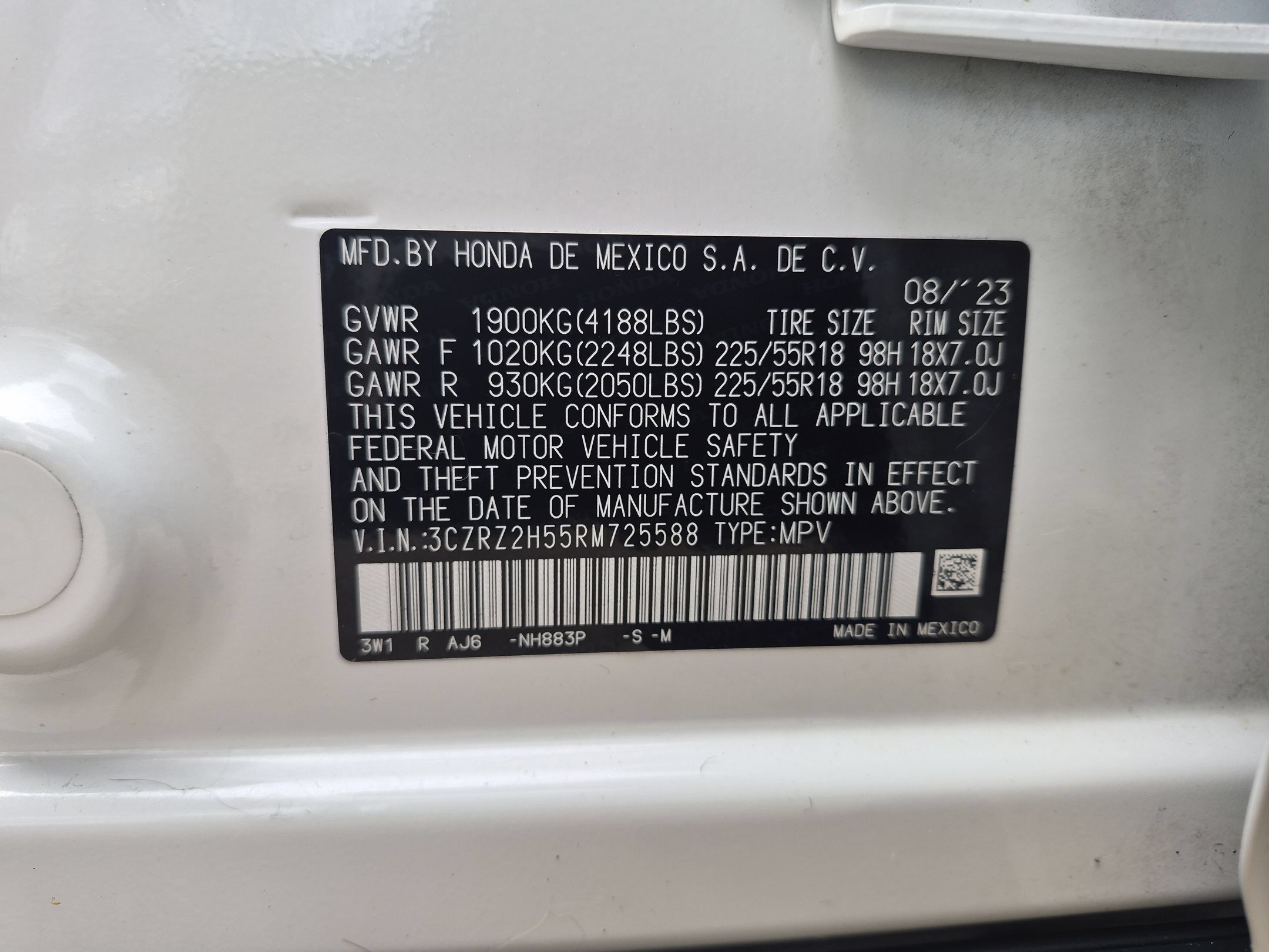 Certified 2024 Honda HR-V Sport image 33