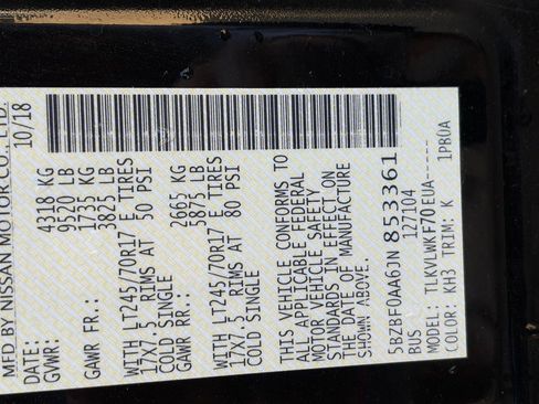 Used 2018 Nissan NV 3500 S image 43